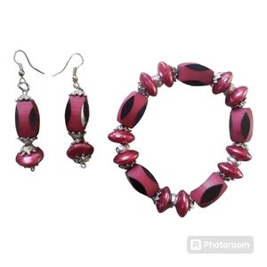 Matching Bracelet & Earring Set
